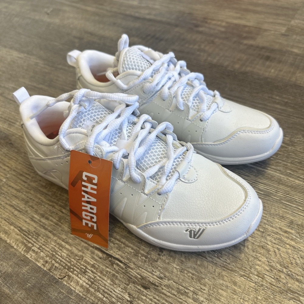 NNT Varsity Charge Cheer Cheerleading White Shoes Womens Size 5 (No Box)